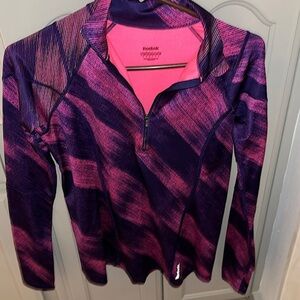 Reebok Pink and Purple Athletic Pullover